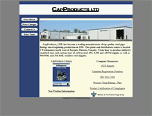 Tablet Screenshot of capproducts.com